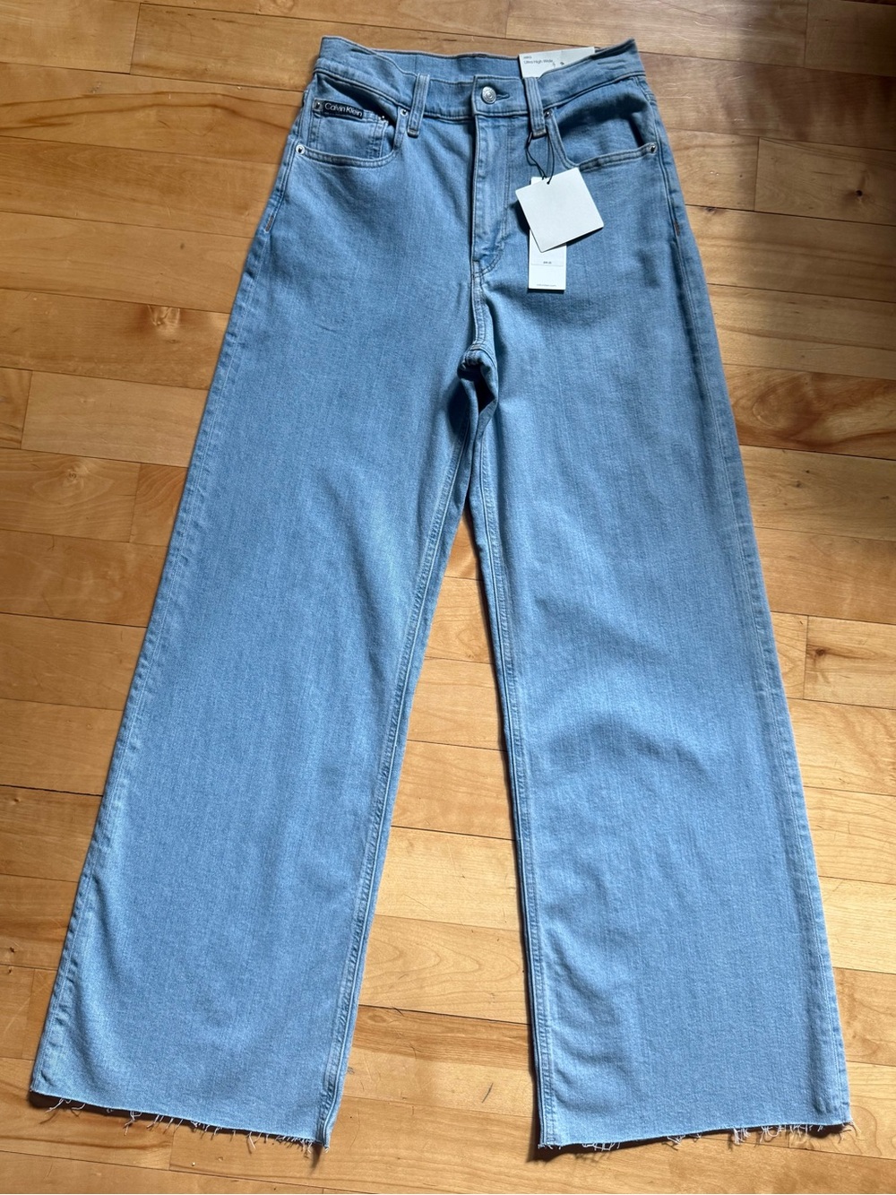 NWT Calvin Klein Ultra High Rise Wide Leg Jeans